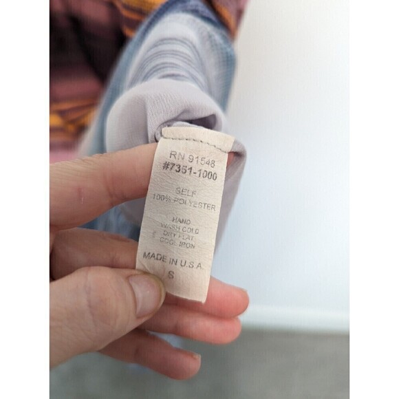 Waverly Grey Multicolor Maxi Halter Dress Size Small - Picture 7 of 10